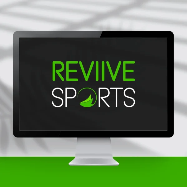 Computer screen showing a logo design with a manta ray