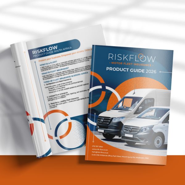 Open pages of a brochure with images of transport vehicles