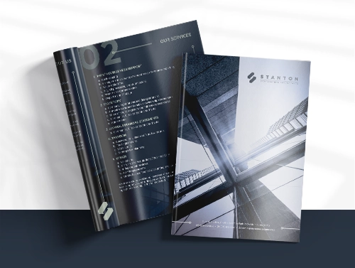 Open pages of a booklet